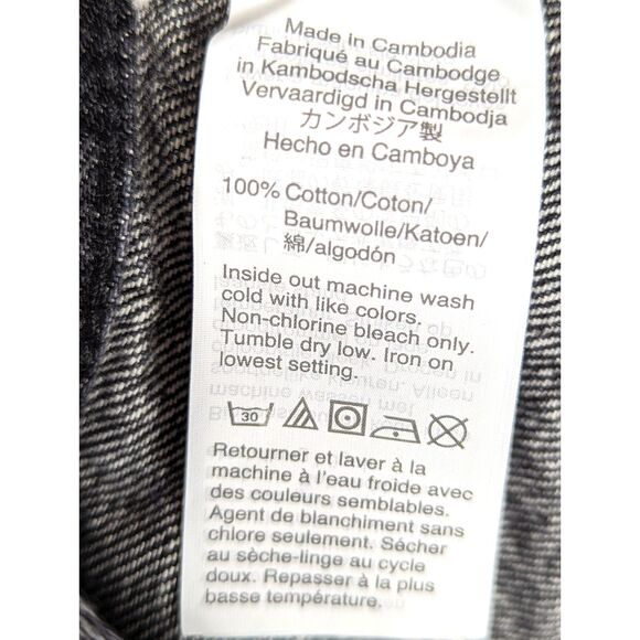 MADEWELL Relaxed Denim Shorts Black Wash High Rise Cotton Summer Size 29 - Picture 6 of 6